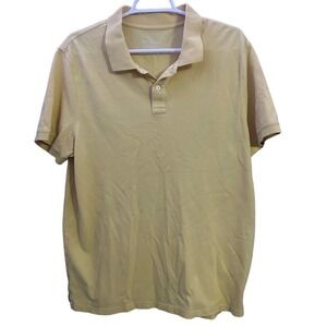 Sonoma Weekend Polo Perfect Fit Short Sleeve‎ Casual Shirt Yellow L